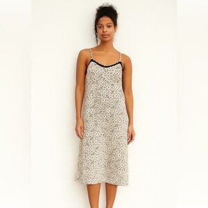 JO.SH | Patterned Gray Women's Robe and Nightgown Set